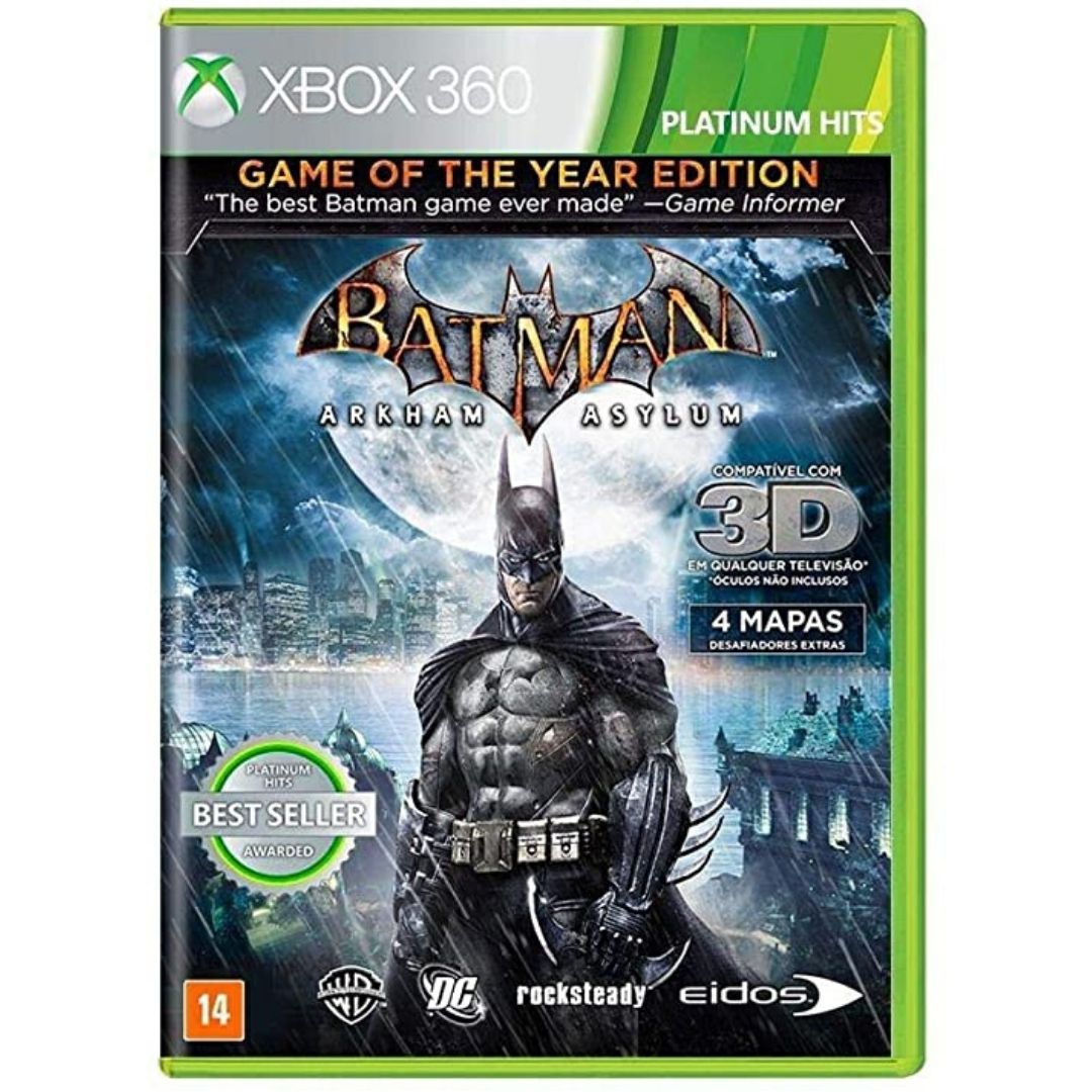 Jogo Batman Arkham City Game Of The Year Xbox 360 Legendado em