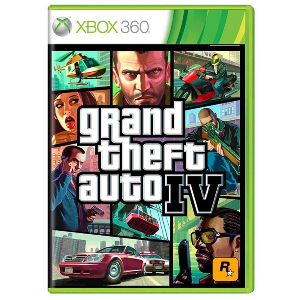 Jogo Grand Theft Auto IV GTA 4 Xbox 360 Usado - Meu Game Favorito