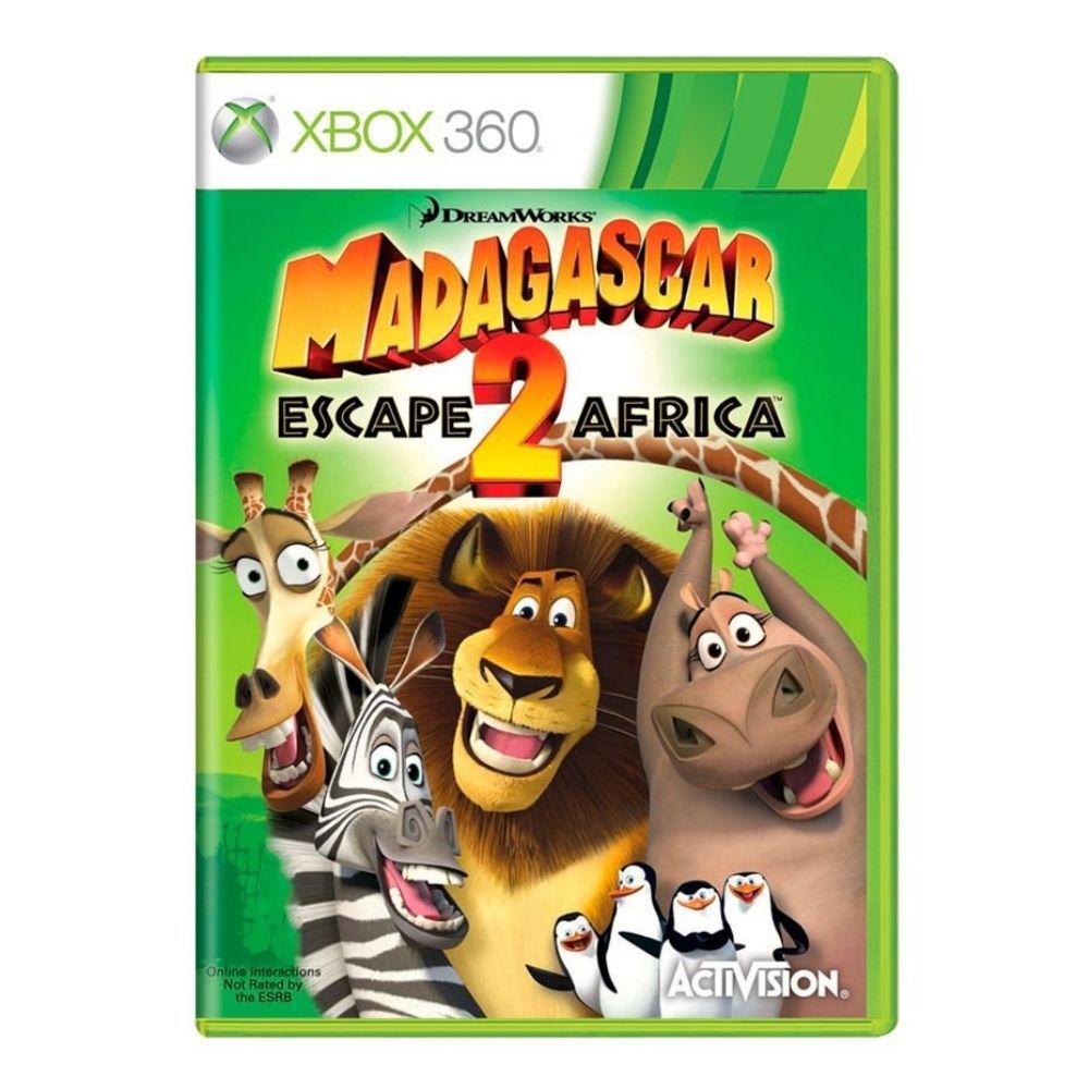 Jogo Madagascar 2 Escape Africa Xbox 360 Usado S/encarte - Meu Game Favorito