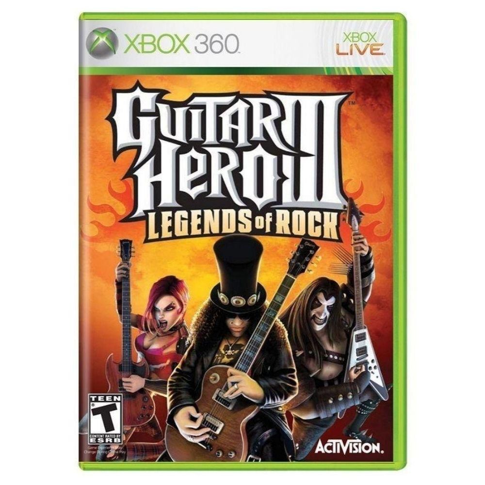 Jogo Guitar Hero III Legends Of Rock Xbox 360 Usado - Meu Game