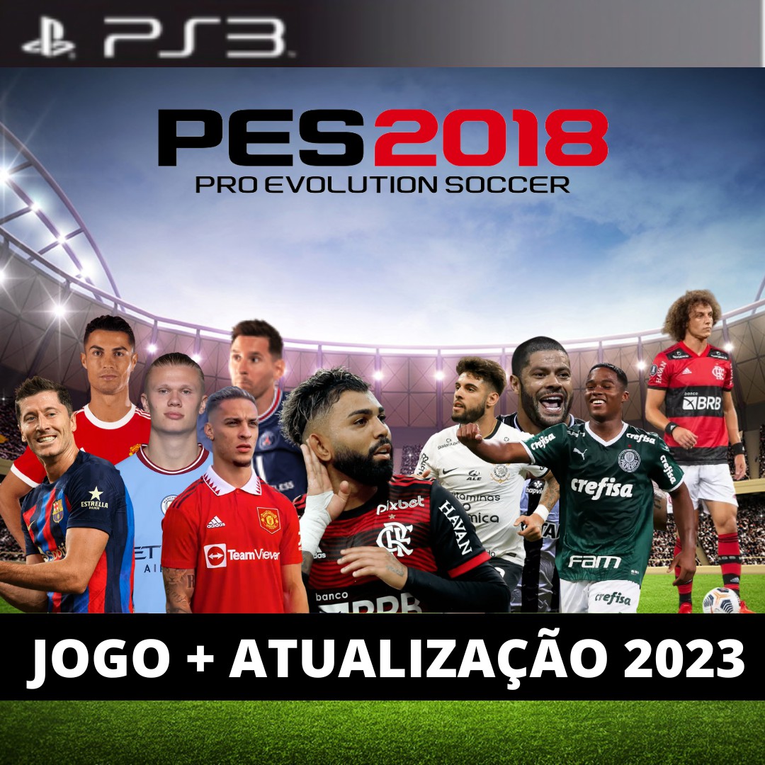 PES 2018 PRO EVOLUTION SOCCER + ATUALIZAÇÃO 2023 PS3 - LS Games