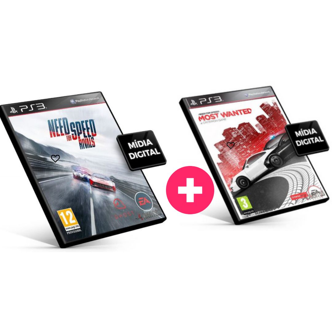 Combo Need For Speed Rivals + Need for speed most wanted Ps3 - MSQ Games