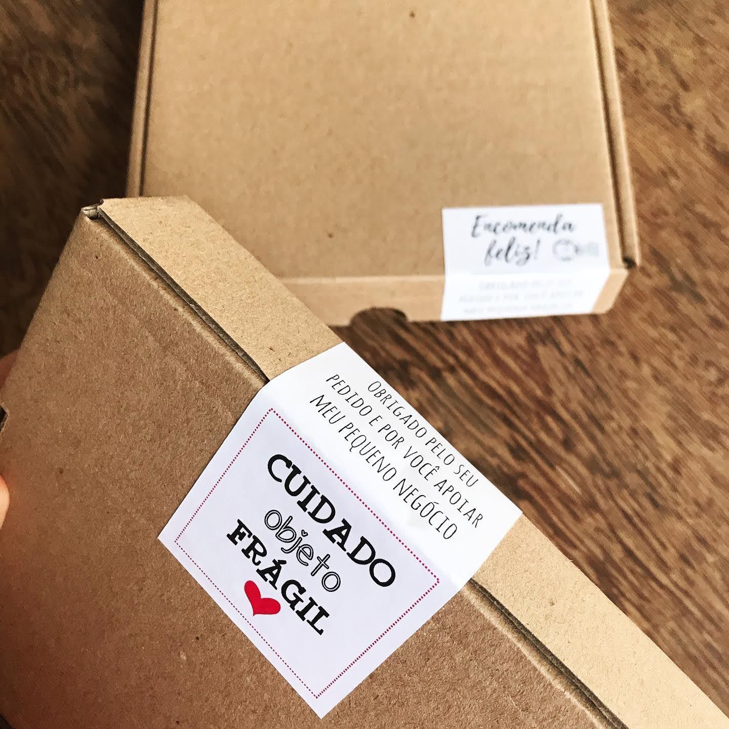 20 | 50 Adesivos para Embalagem Encomenda Feliz - Papelaria ...