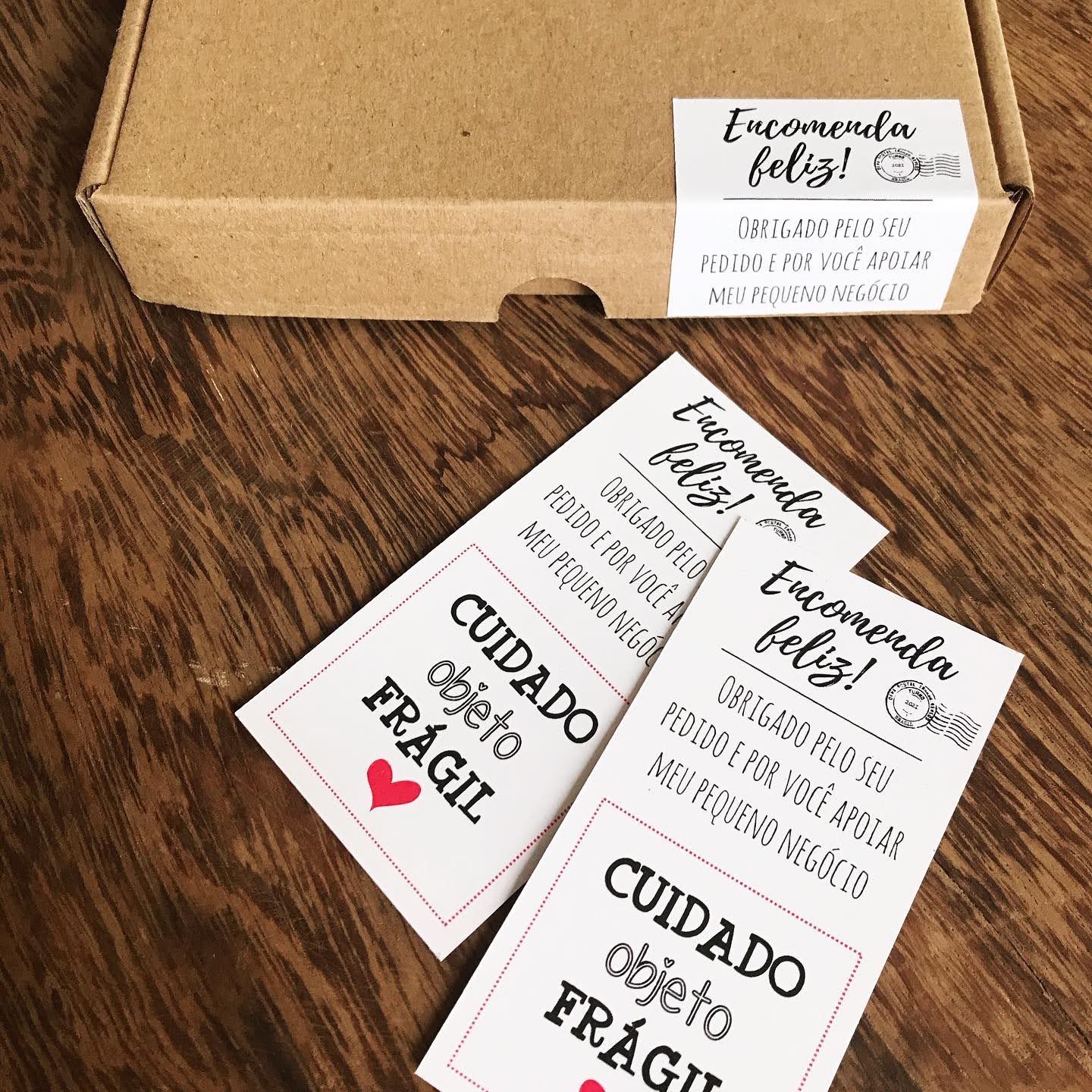 20 | 50 Adesivos para Embalagem Encomenda Feliz - Papelaria ...