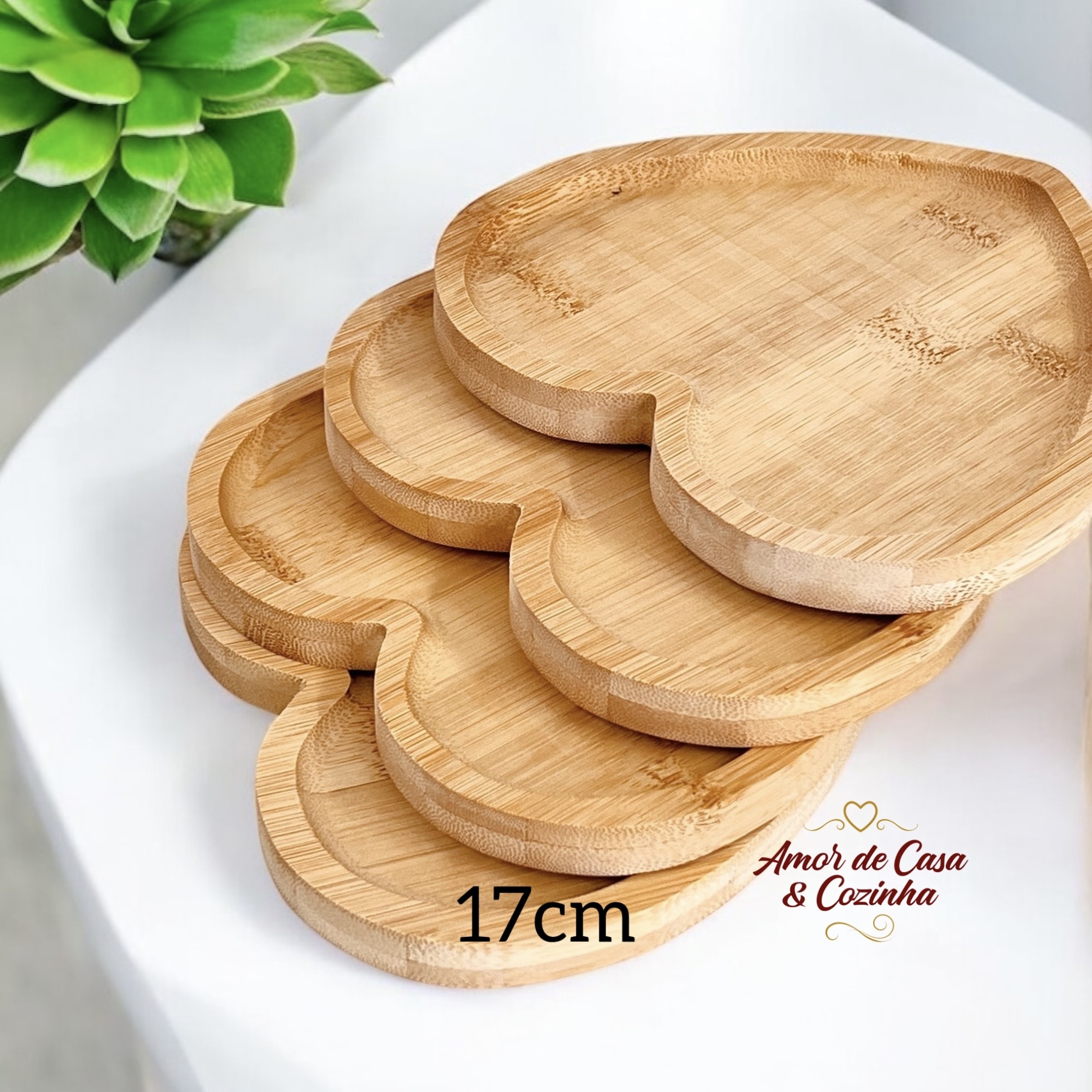 食器 human made heart bamboo board Kit 3 Bandeja Pires de Bambu Coração Heart 12,5cm Lyor | Shopee Brasil