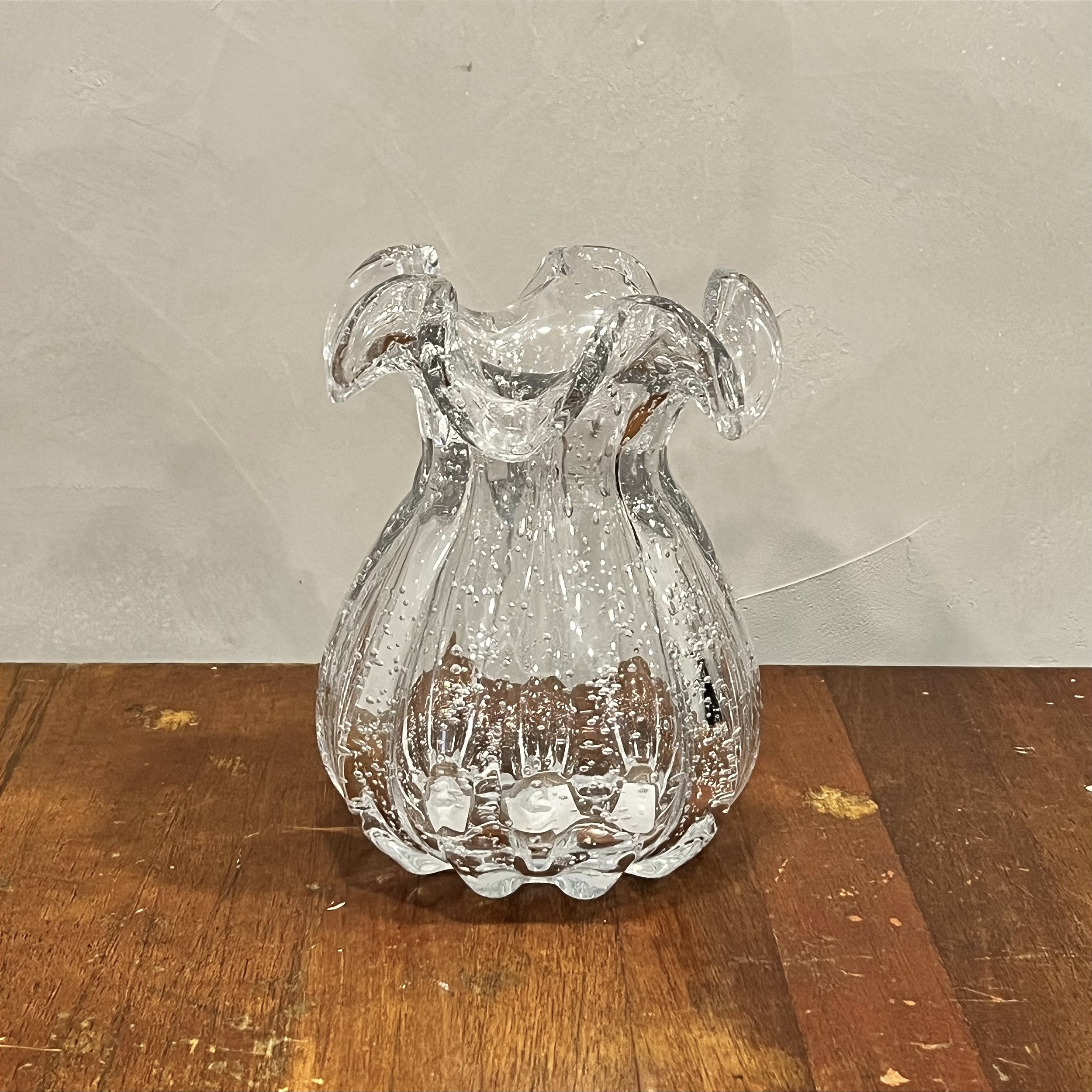 VASO DE MURANO TROUXINHA TRANSPARENTE 17 CM - A loja física Amor