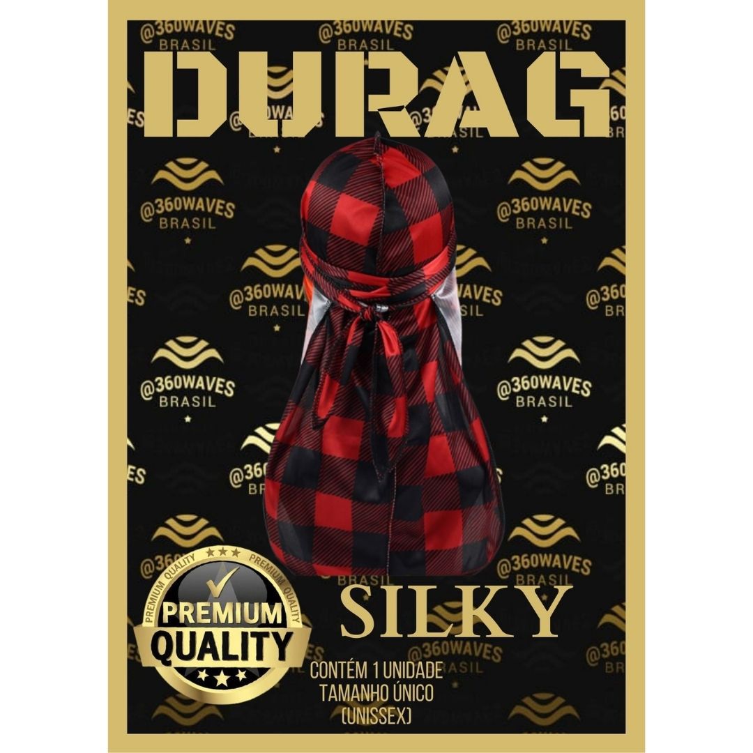 Silky Durag - Perfeito para ondas de 360 graus, longas fechaduras e cachos,  durags de seda premium masculino e feminino, super macio, confortável e  elegante todos os dias