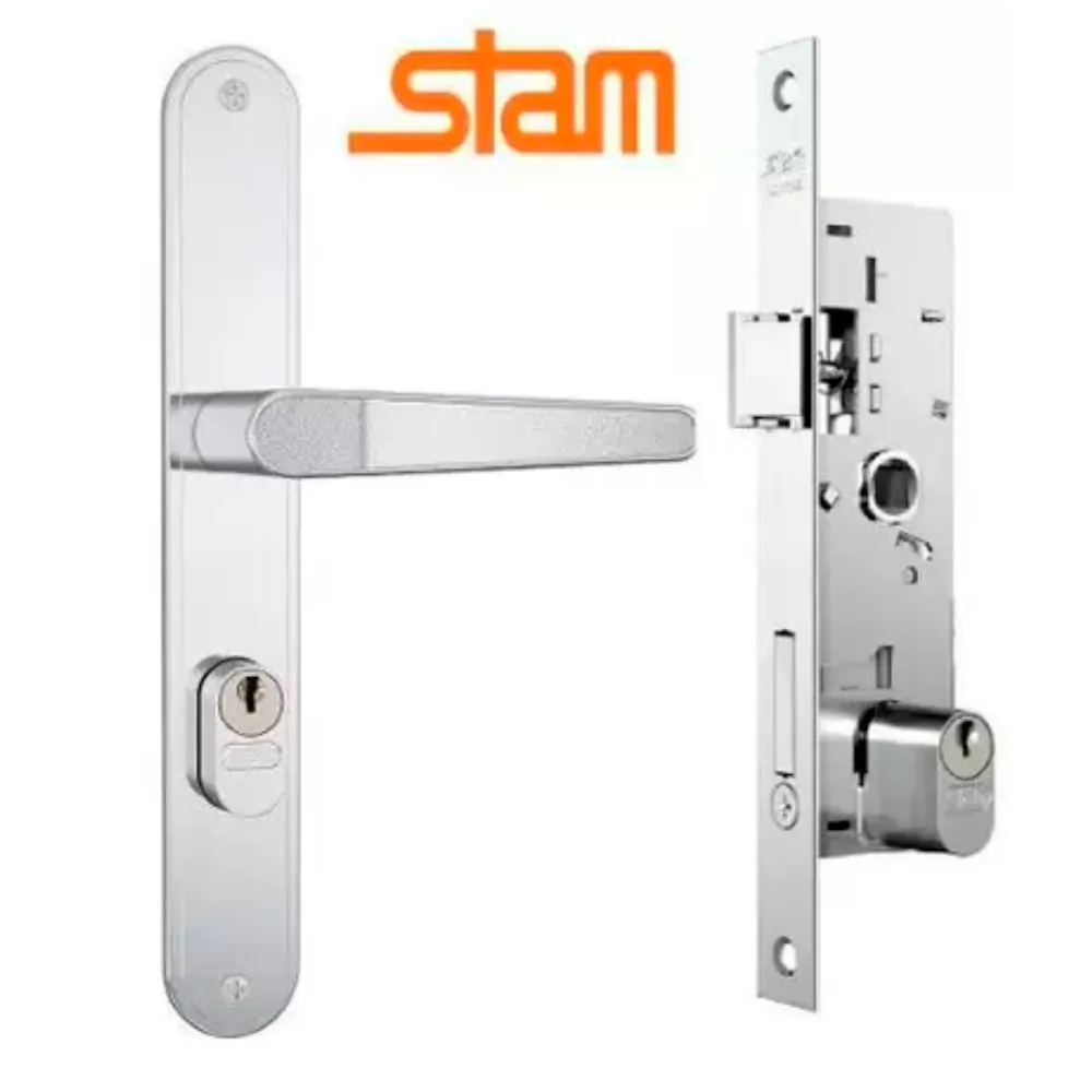 Fechadura Externa Inox 601-602/03 Stam - Zzat Full Lar e Construção