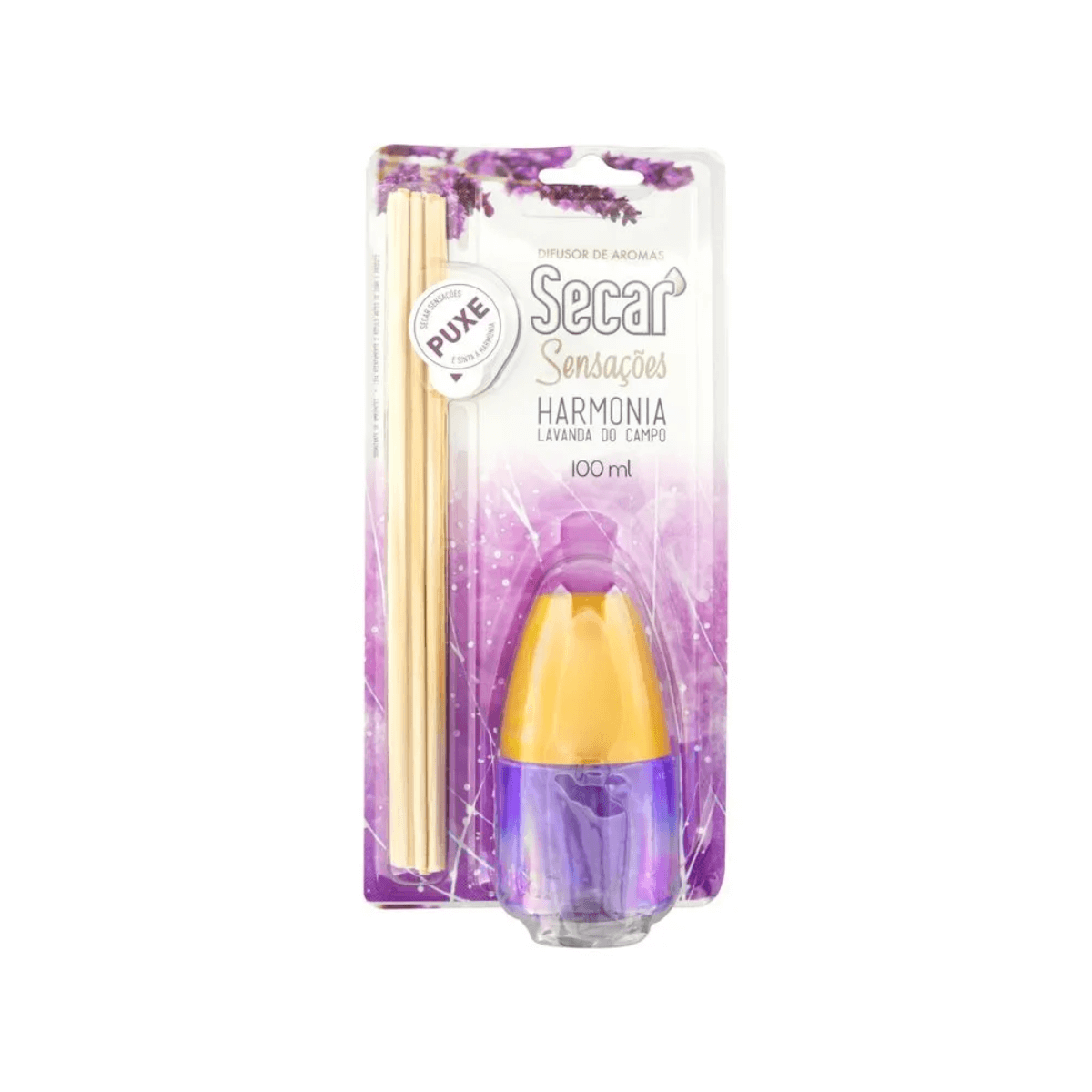Difusor de Aromas Secar Sensacoes Harmonia Lavanda 100ml - Casa