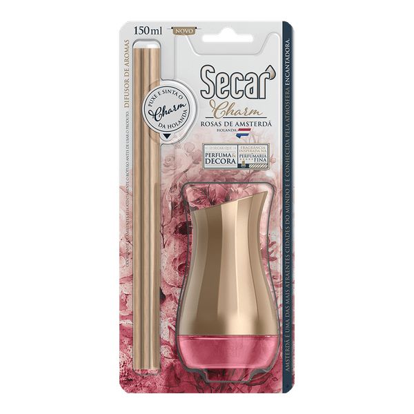 DIFUSOR DE AROMAS SECAR CHARM ROSAS DE AMSTERDA 150ML - Casa Limpa ...