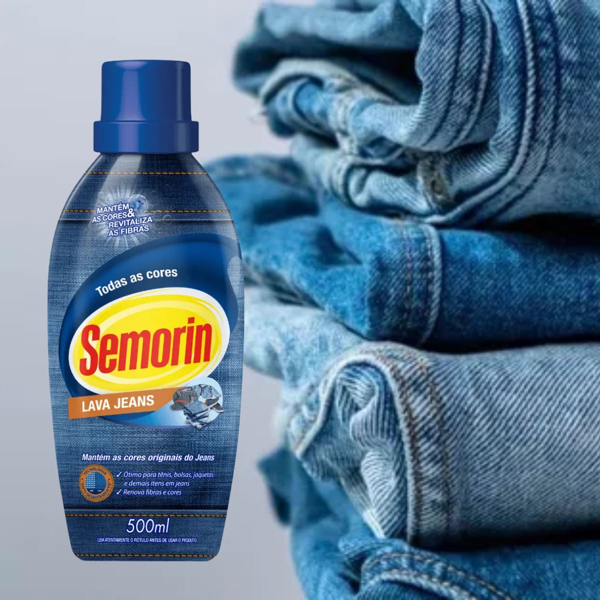 Semorin Lava Jeans 500ml - Casa Limpa Produtos de Limpeza