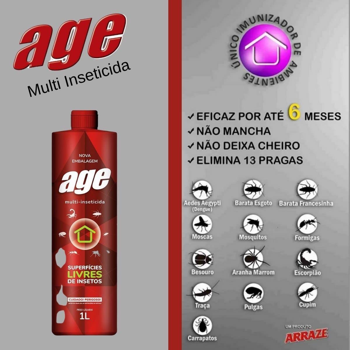 Inseticida de ação tripla que mata, desaloja e protege sua família