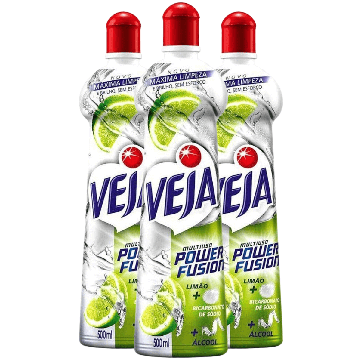 LIMPADOR VEJA 500ML MULTIUSO POWER FUSION LIMAO - Casa Limpa