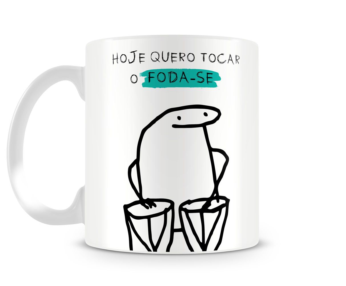 Caneca Flork Meme Bentô Divertida - Com Café & Sem Café