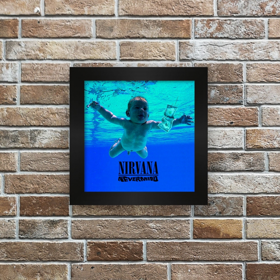 Quadro azulejo com moldura Nirvana Nevermind - Artgeek - Loja Nerd de ...