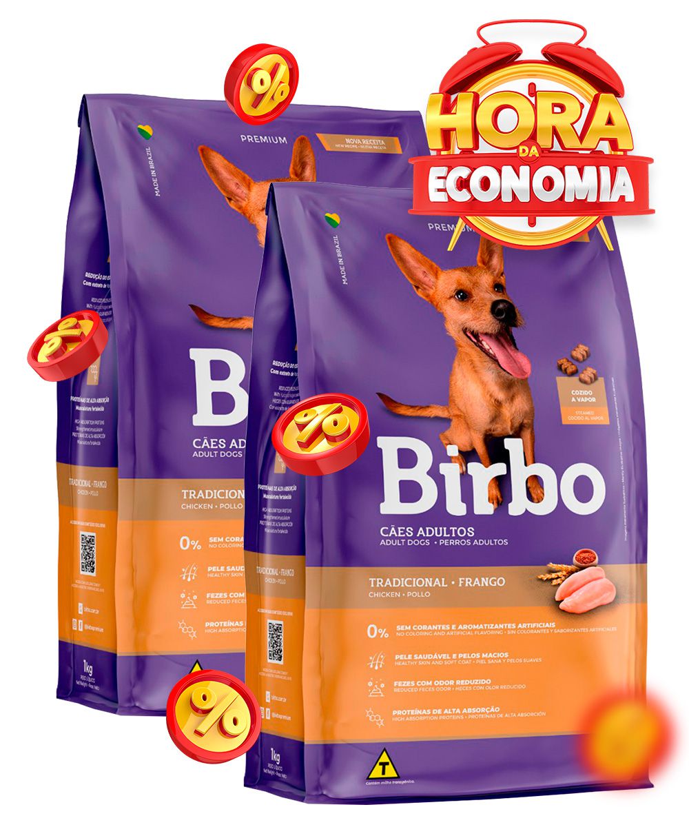 Ração Birbo Premium Tradicional para Cães Adultos - Combo com 30kg ou 50kg  - Pet Shop Agrovillari - Tele Entrega de Rações e Acessórios para CÃES e  GATOS atende Toda Porto Alegre