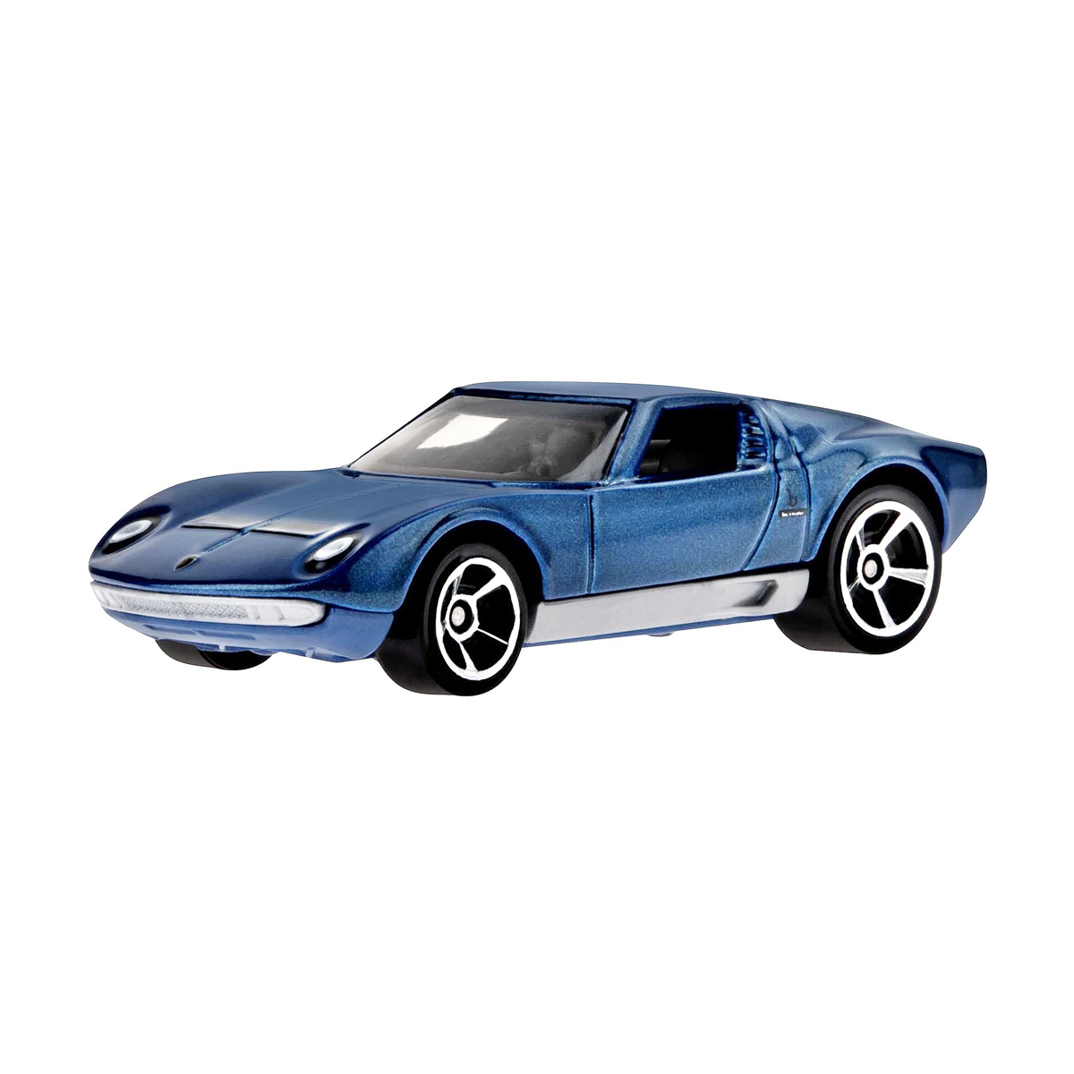 Carrinho Hot Wheels 71 Lamborghini Miura SV Azul 2023 Lote Q HCX02