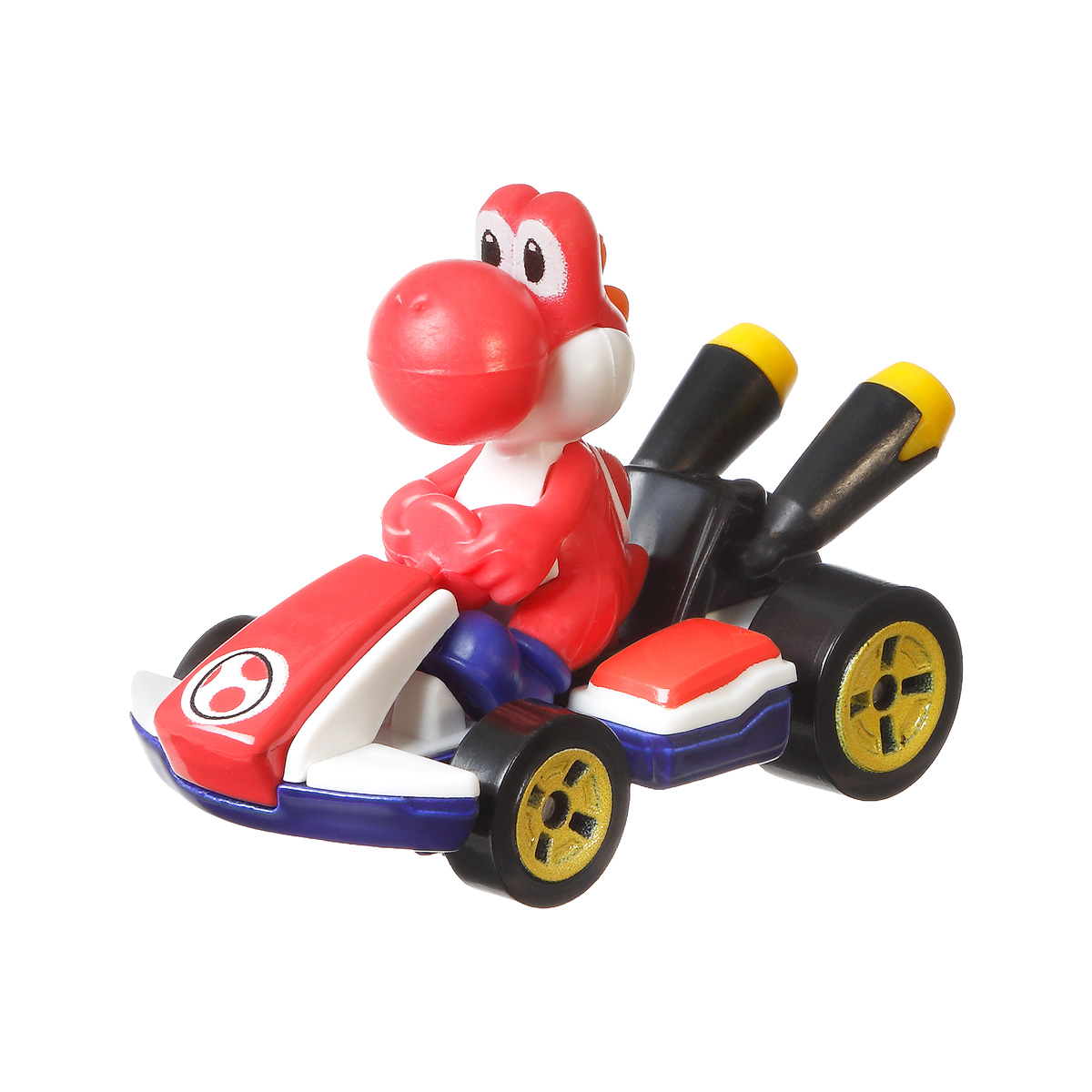 Carrinho Hot Wheels Mario Kart Red Yoshi Standard Kart GPD90