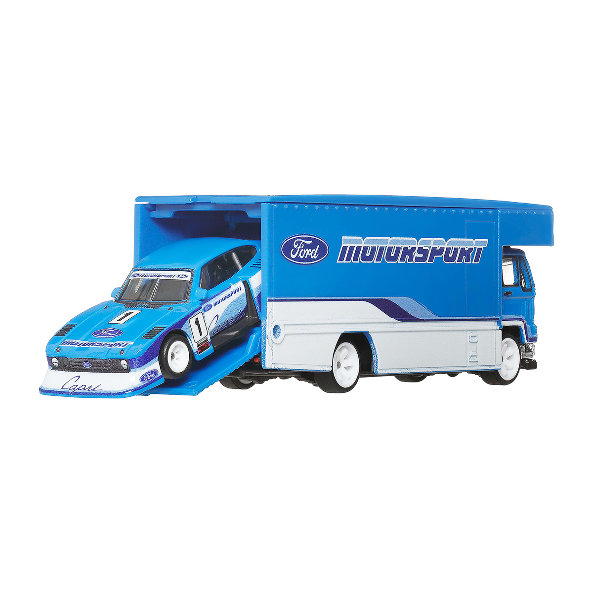 Team Transport Hot Wheels Premium Ford Capri Gr5 e Fleet Flyer