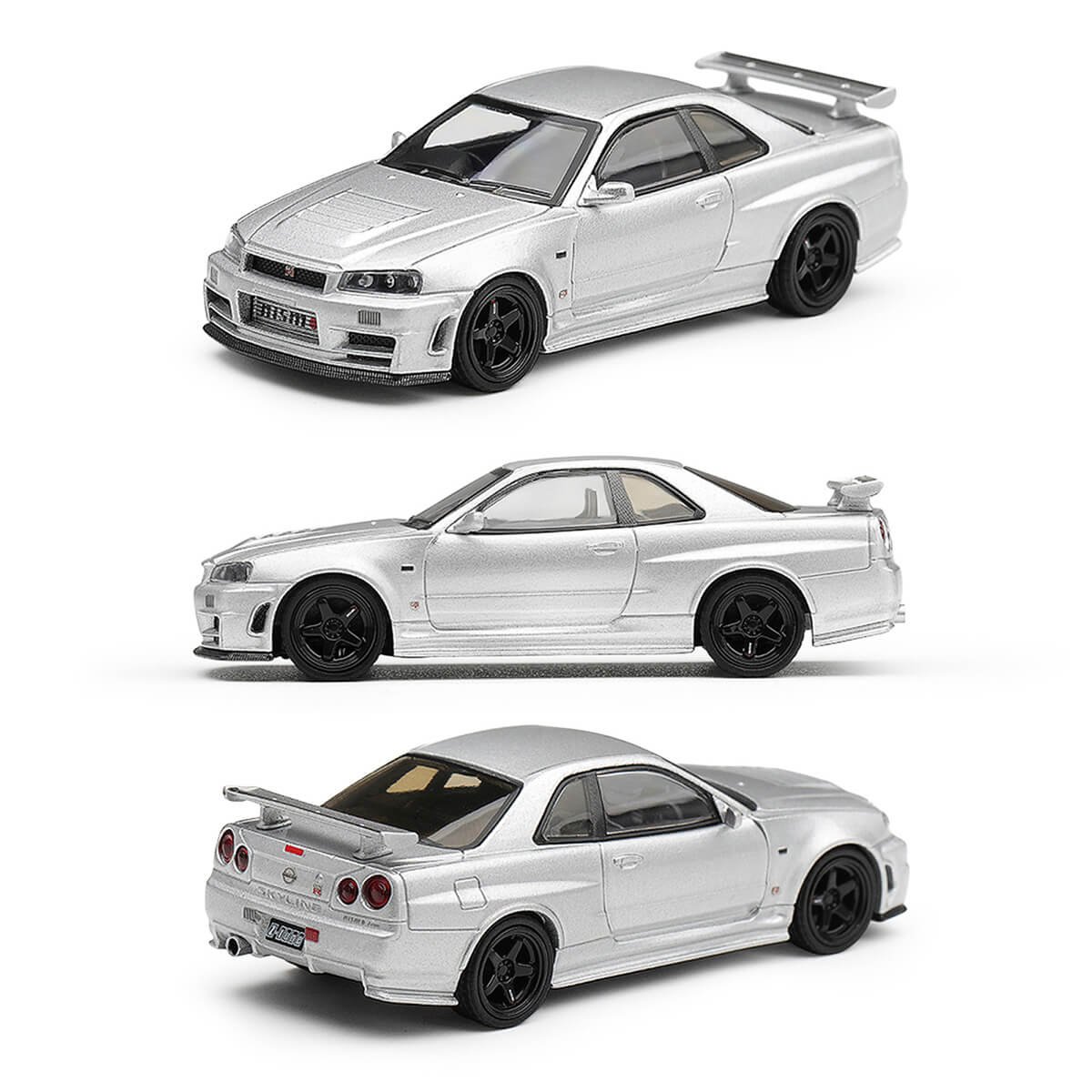Mini GT #1329 Nissan NISMO R34 GT-R Z-Tune Silver - Paulo da Venda