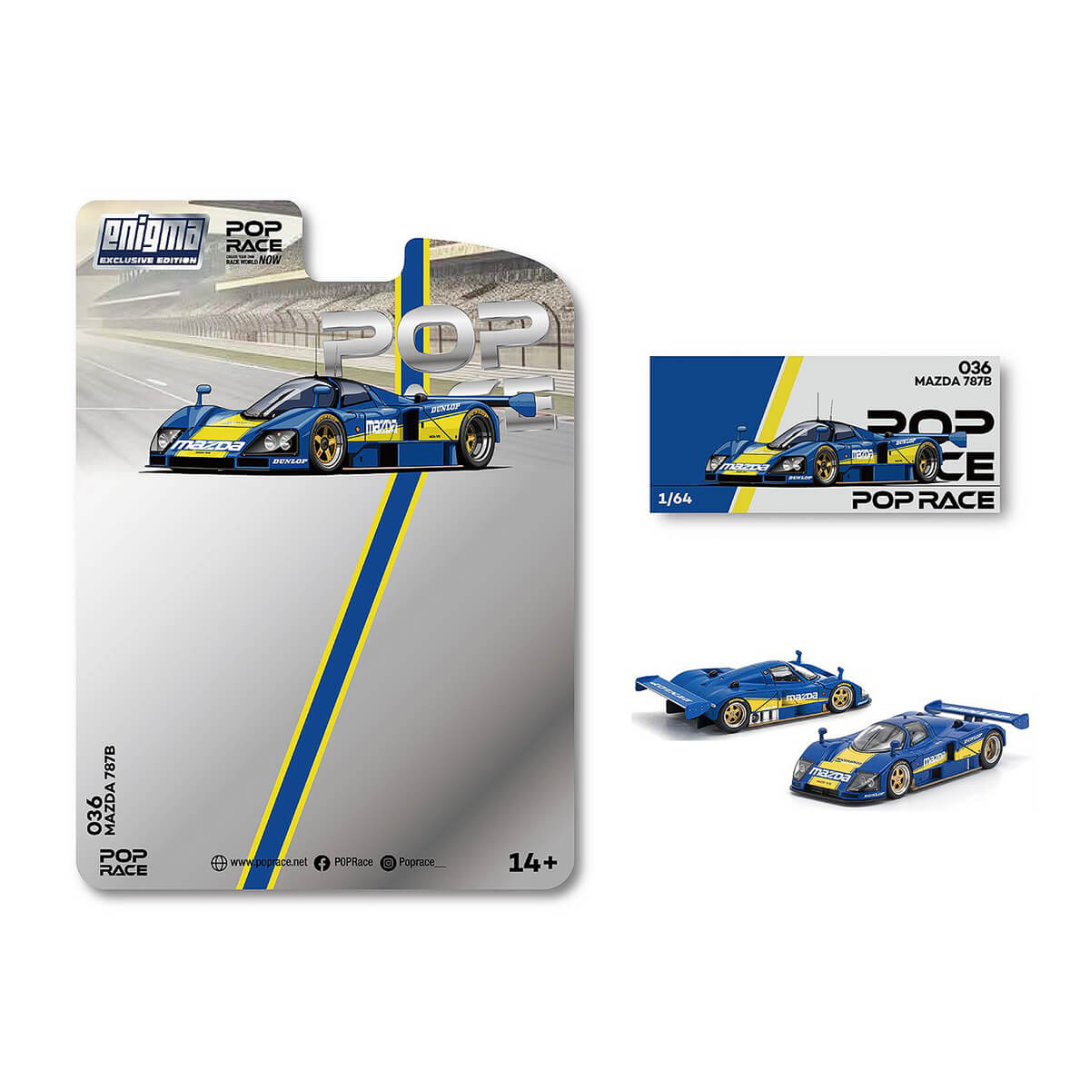 Pop Race Mazda 787B Racing Enigma - Paulo da Venda - Miniaturas