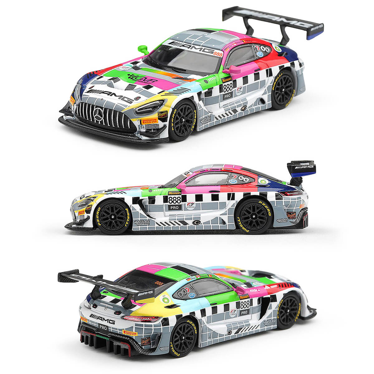 Mini GT #1336 Mercedes-AMG GT3 #888 Mercedes-AMG Team GMR