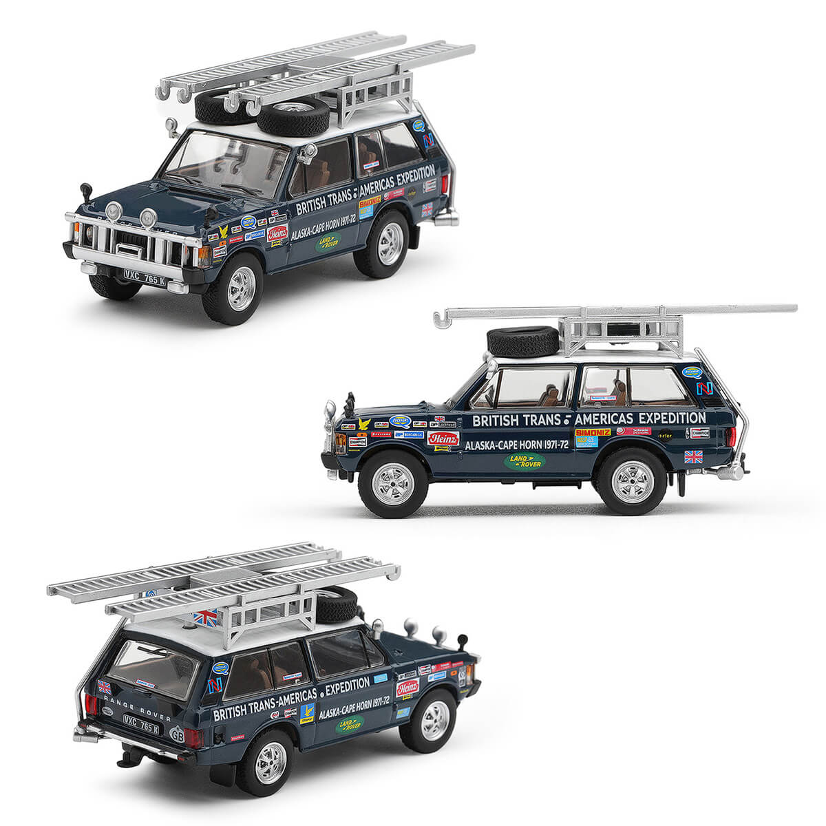 Mini GT #1364 Range Rover 1971 British Trans-Americas Expedition