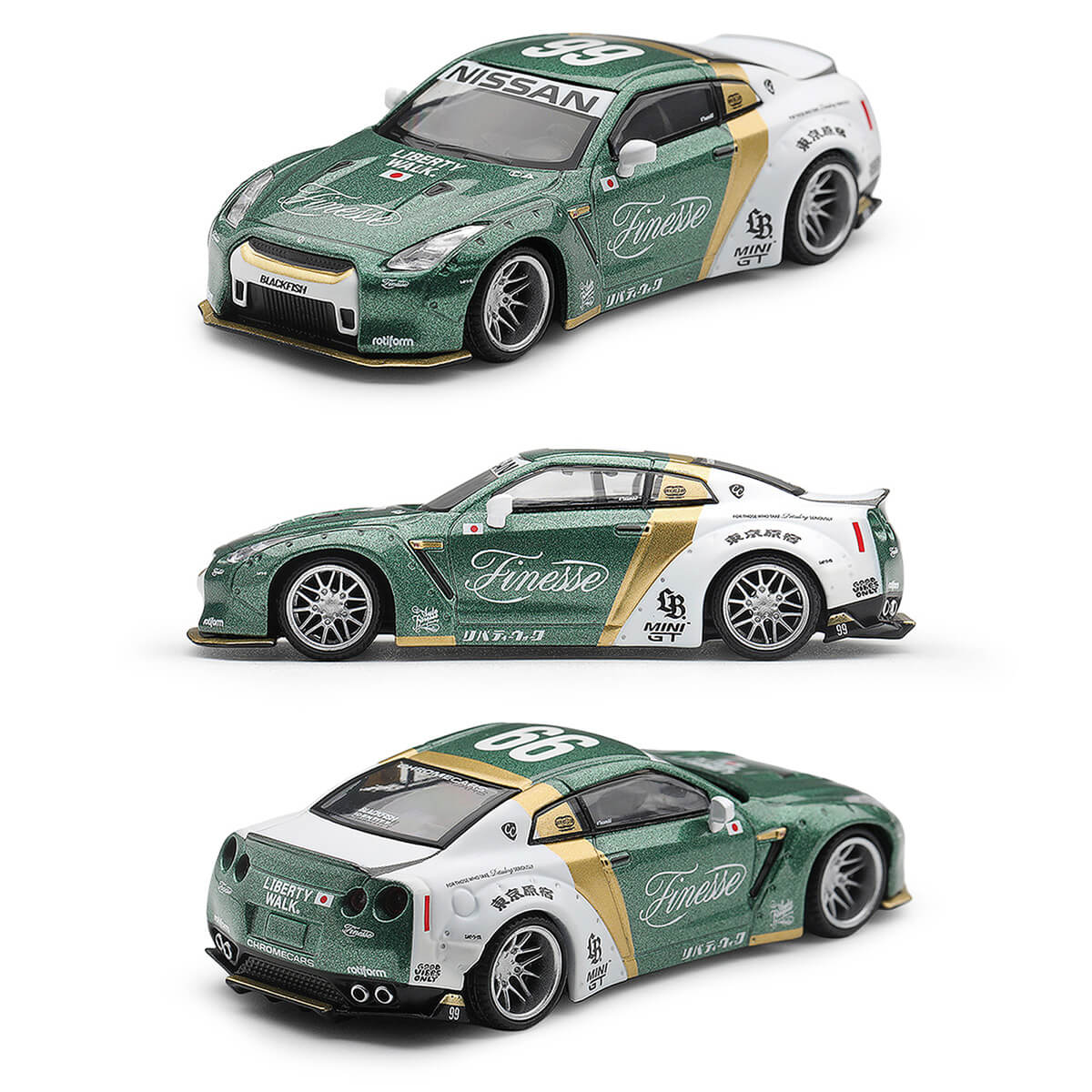 PRÉ-VENDA Mini GT #1093 Nissan GT-R R35 LB☆WORKS Type 1 Custom