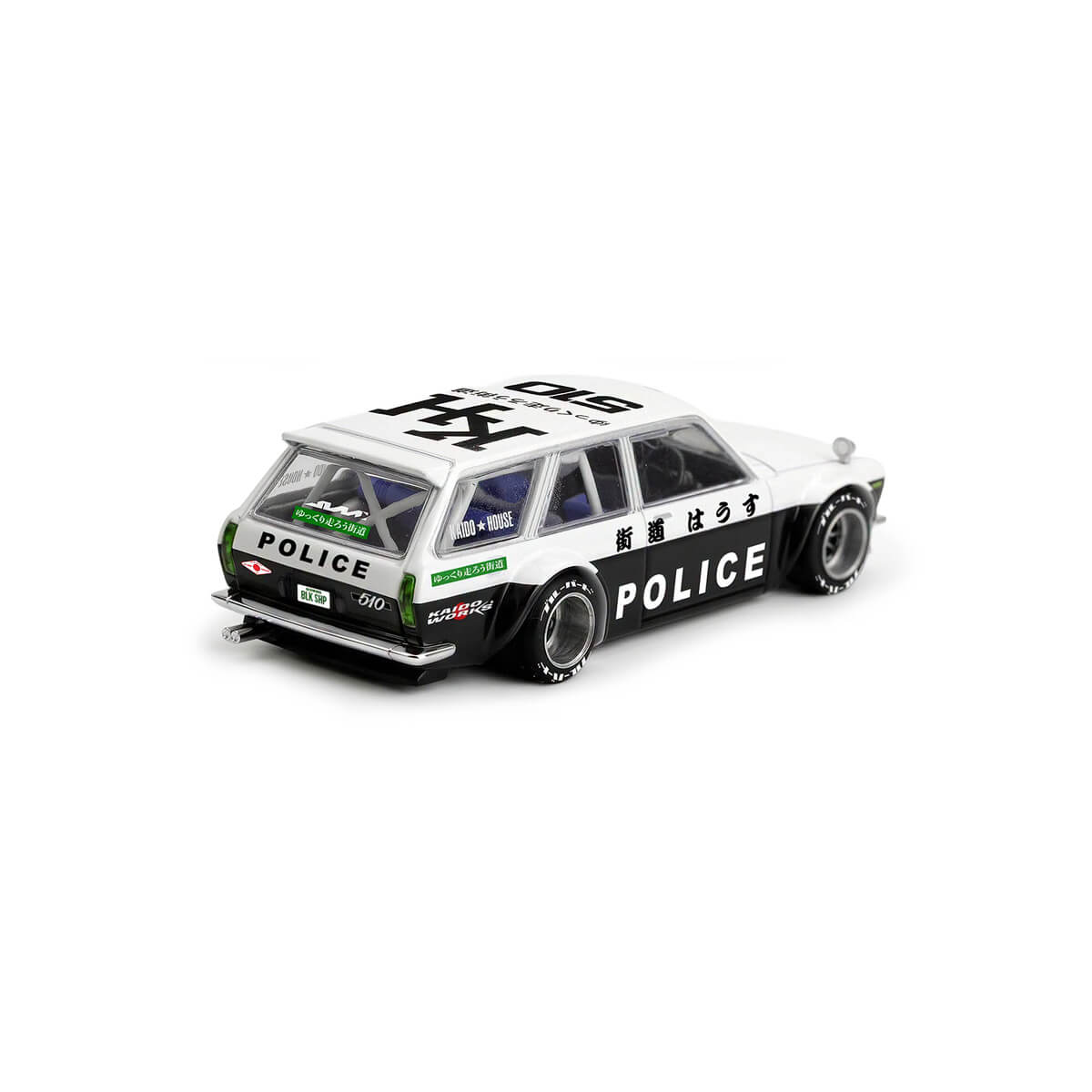 PRÉ-VENDA Mini GT Kaido House #321 Datsun KAIDO 510 Wagon Police 1