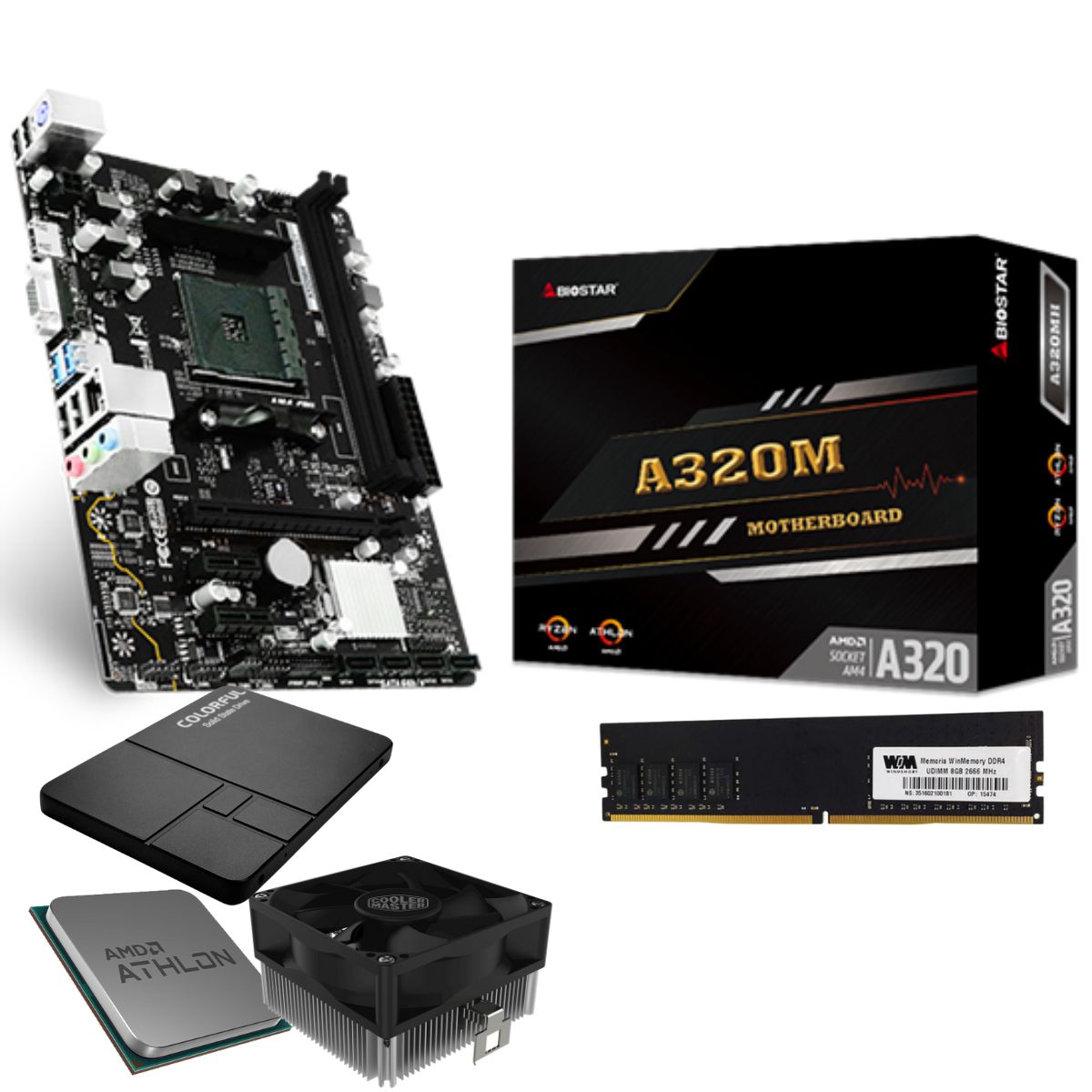 vendo kit upgrade a320mh biostar+ryzen 3500 para jogos - Computadores e  acessórios - Petrópolis, Manaus 1252386446