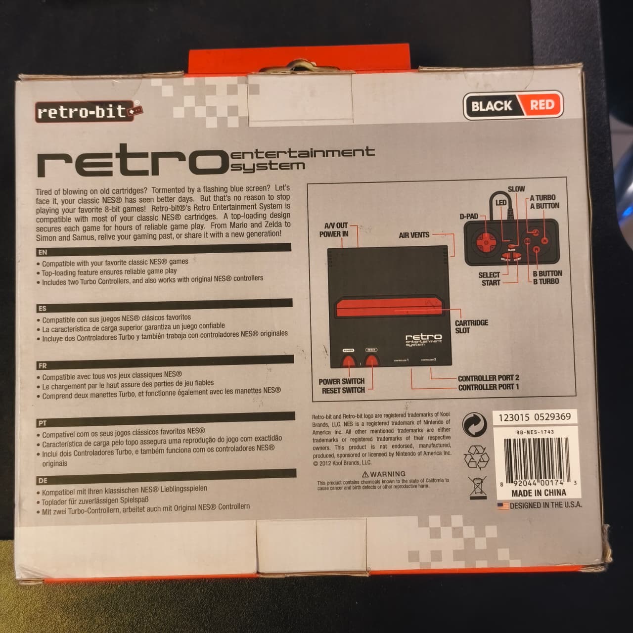 Retro Bit Rope RETRO ENTERTAINMENT SYSTEM - RETRO BIT - MOOVE GAMES