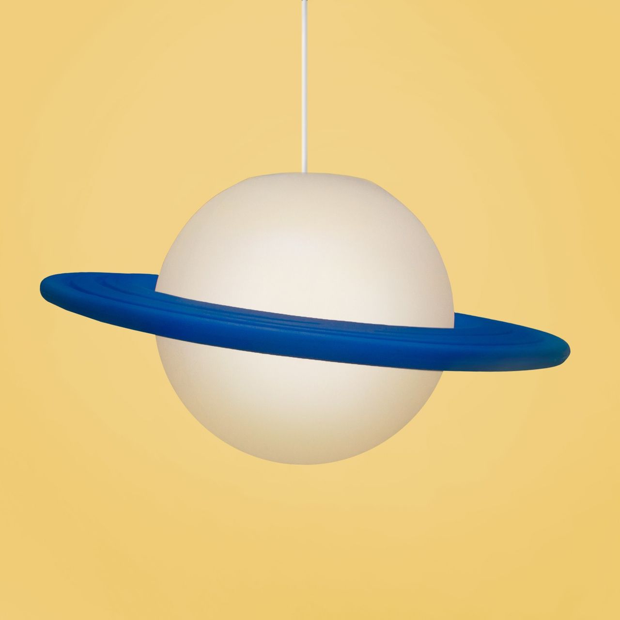 Luminaria Pendente Saturno Azul - Trybo Design e Iluminação