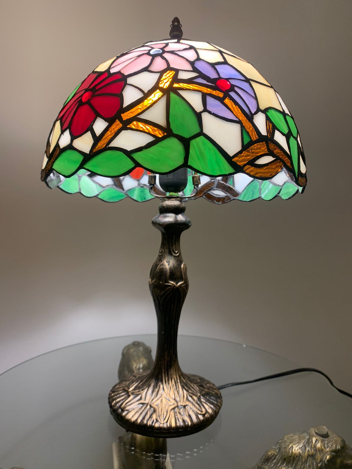 Abajur Luminária Tiffany Turca Vintage Retrô Colorido Vitral - Trybo Design  e Iluminação
