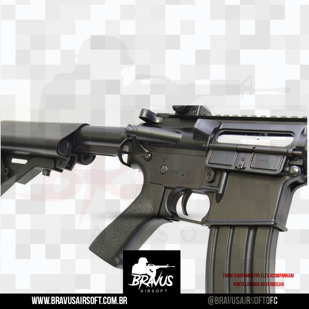 RIFLE AIRSOFT CM M A AEG CYMA BRAVUS AIRSOFT A MELHOR LOJA DO ABC