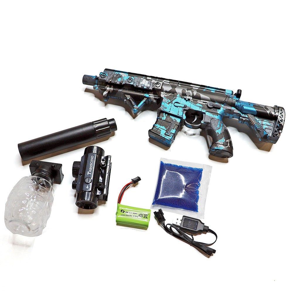 Fuzil Tipo Nerf , modelo M16 , atira bolinhas de gel e dardos de espuma  .link de compra na descrição 