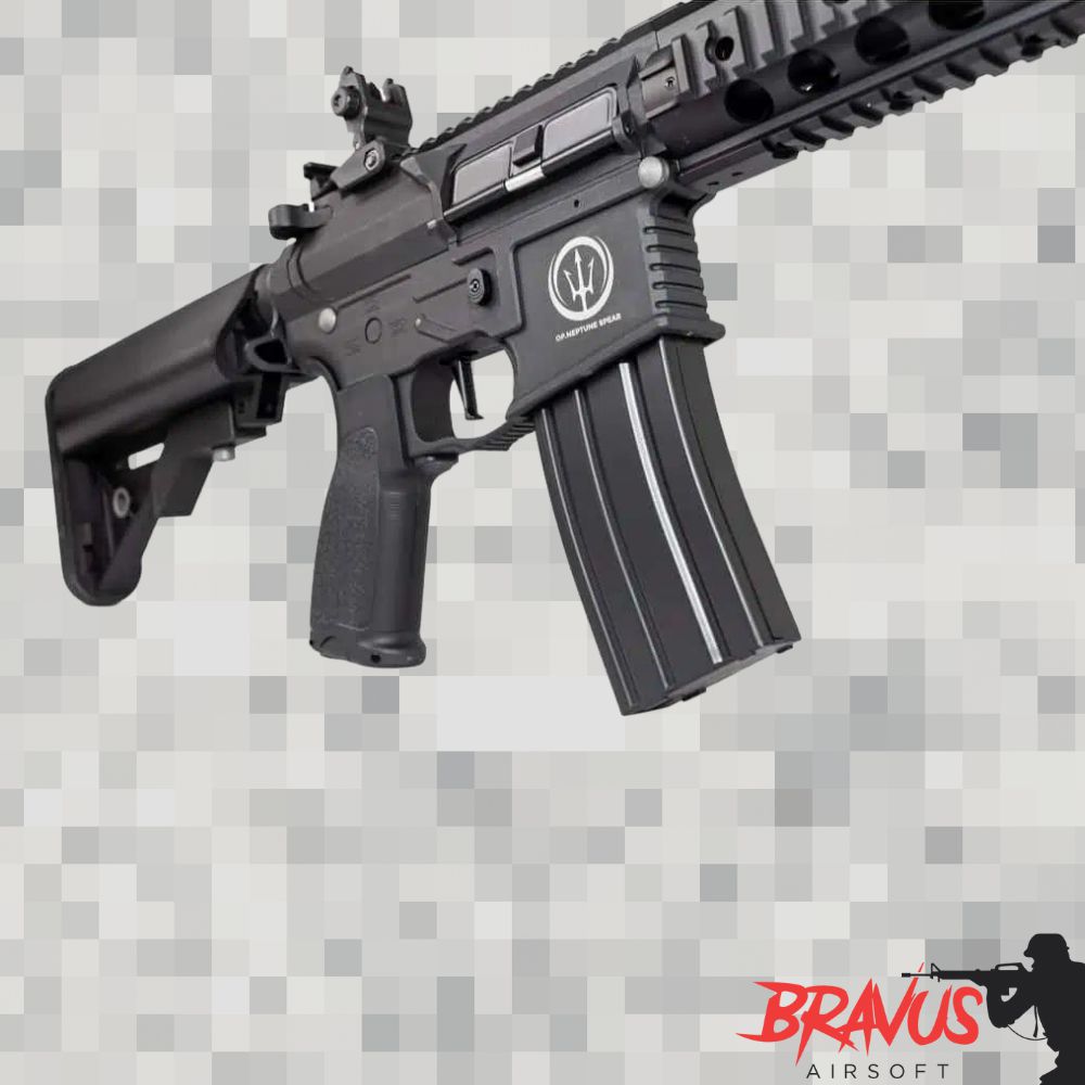 RIFLE AIRSOFT NEPTUNE 8" SD M4-AR 15 AEG - ROSSI - BRAVUS AIRSOFT - A ...