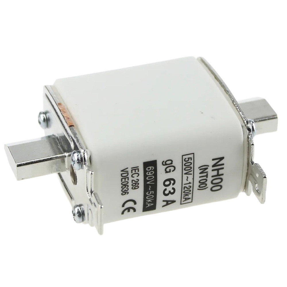 Siemens Fusibile NH-00 63A 500V - 3NA6822 - Con Indicatore Centrale - Garanzia Internazionale