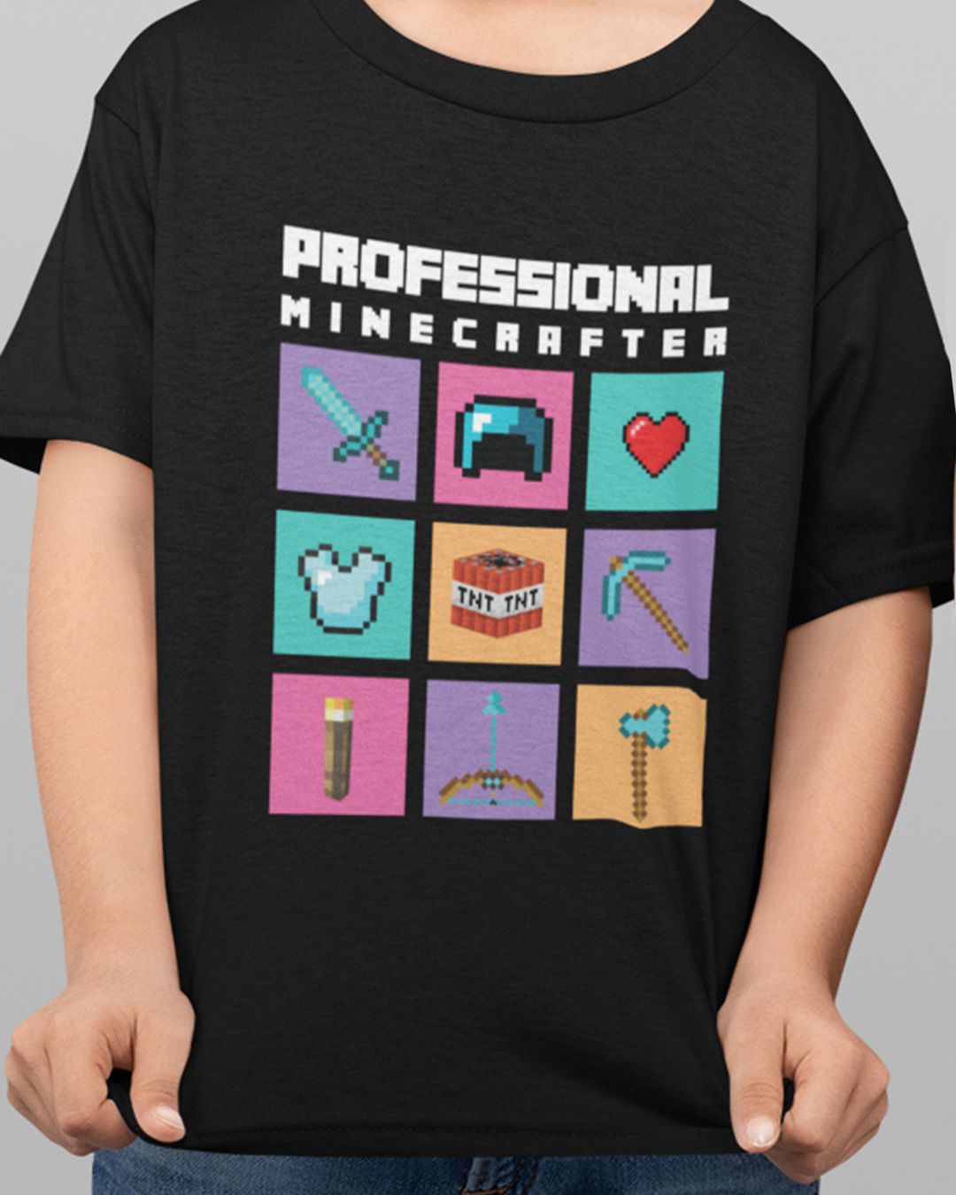 Camiseta Infantil MineCraft Professional Funnyquito Camisetas