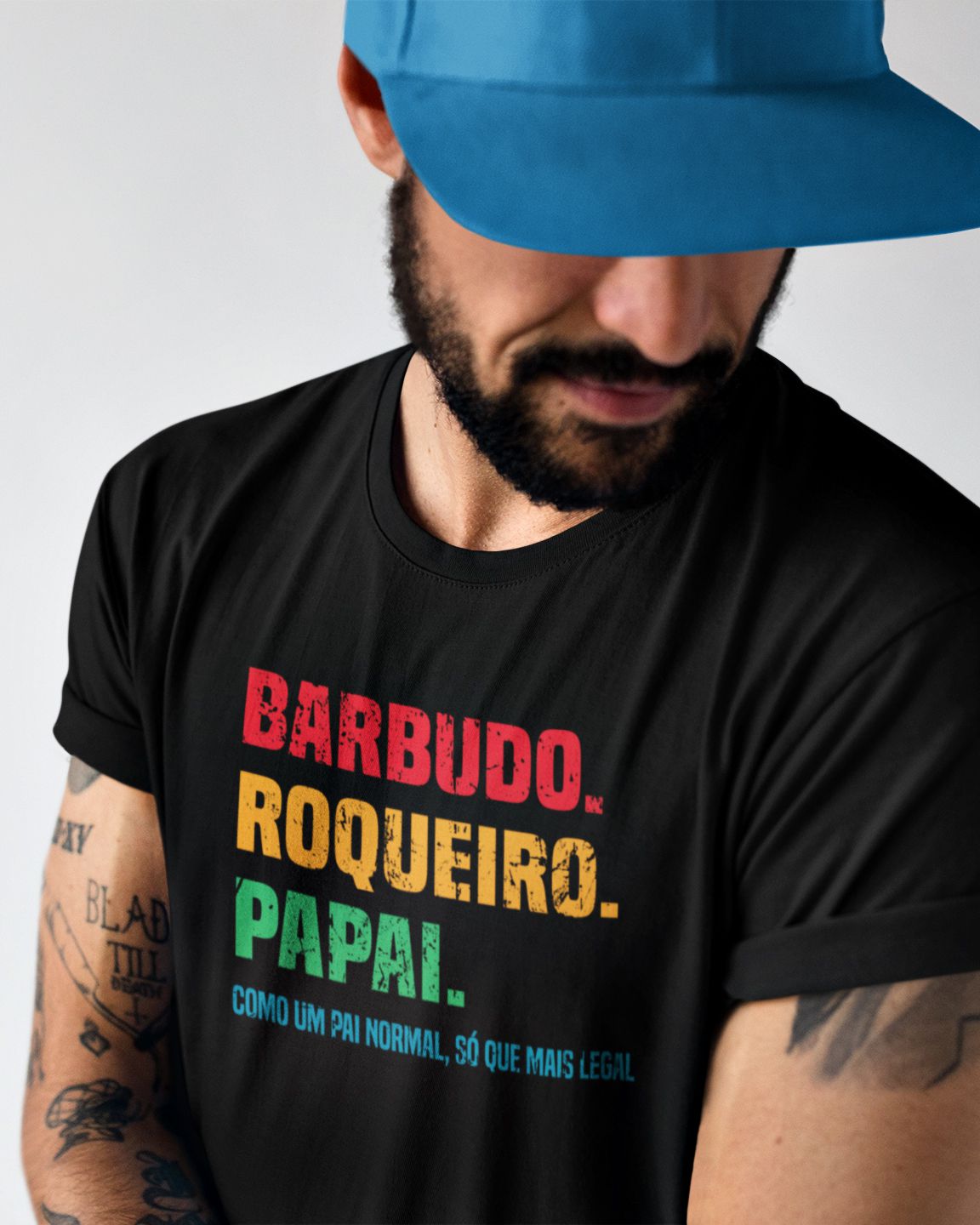 Camiseta Família Roqueira: Pai e Filho – Bebê Roqueiro