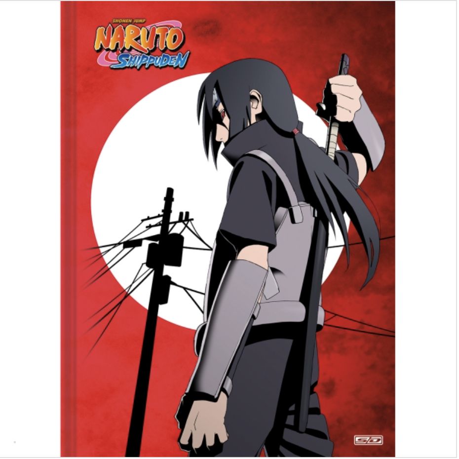 Caderno Capa Dura Naruto Hokage Espiral 1 Matéria Shippuden - São