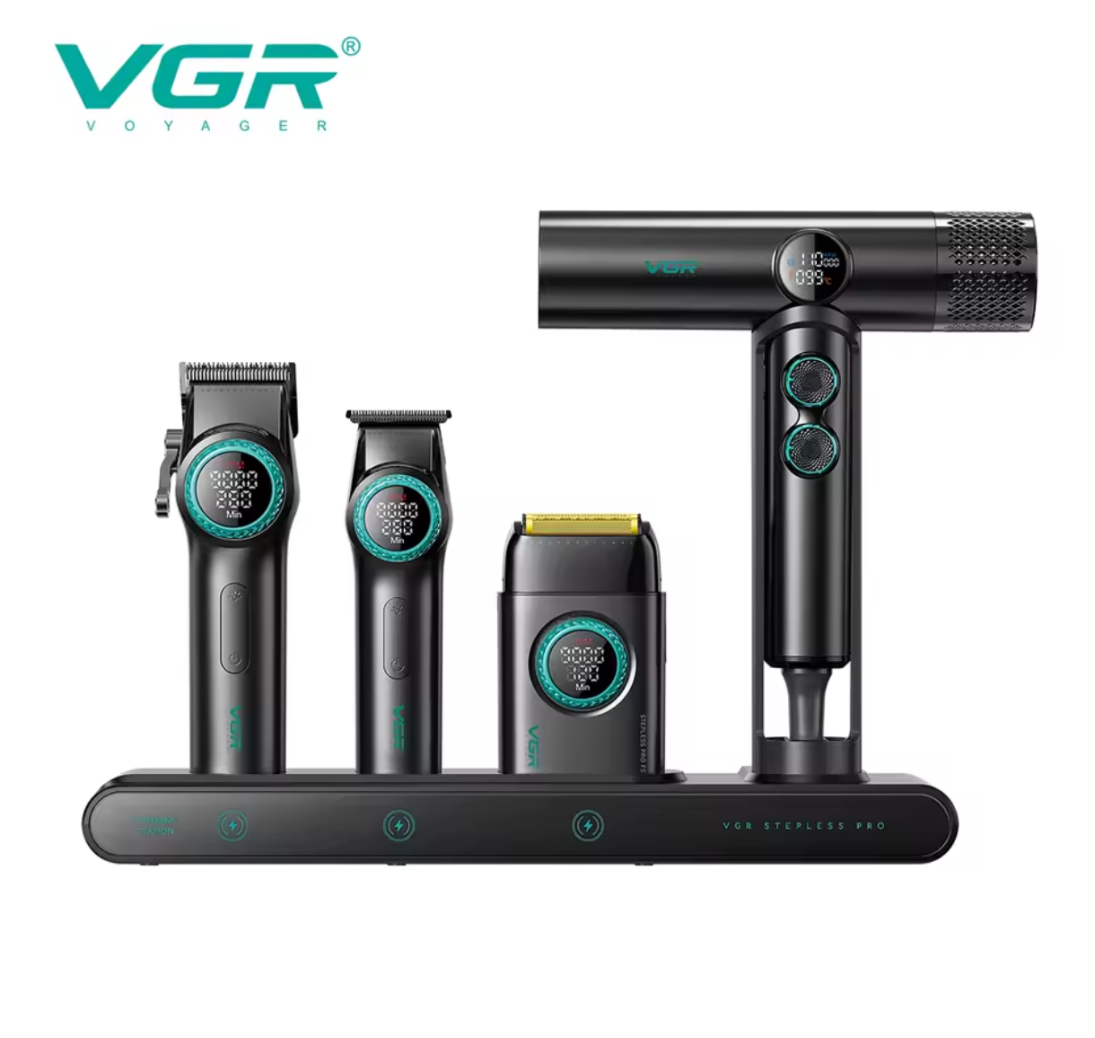 Vgr Pro Combo VGR Stepless Pro 4 in 1 - Sr. Barbeiro Store