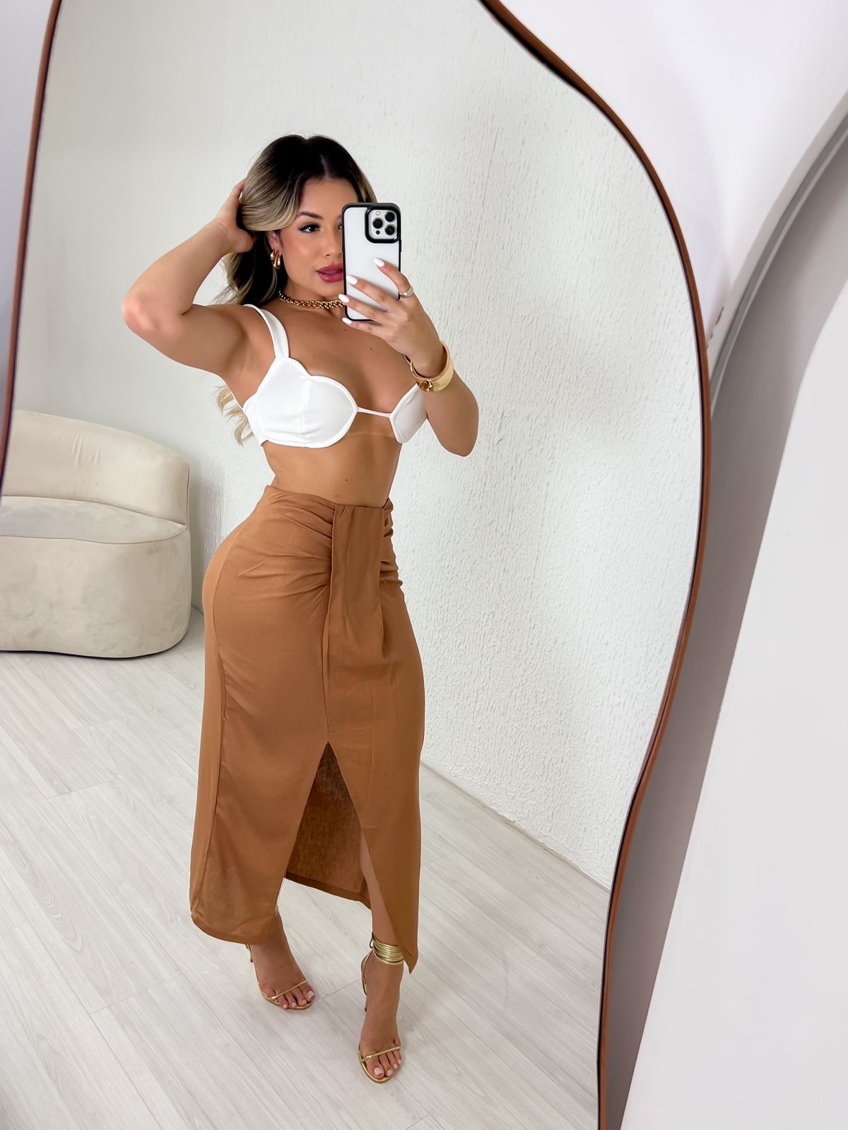 Cropped Alice Cores Morena Nude Roupas Femininas