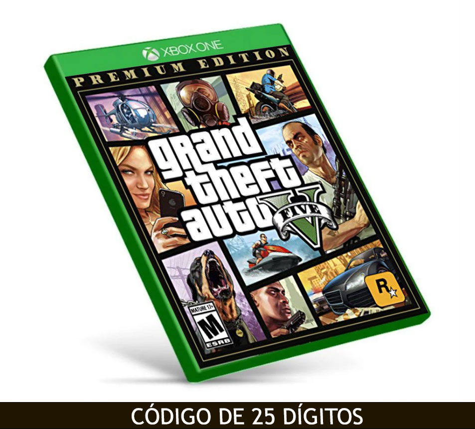Grand Theft Auto V - GTA 5 Xbox One - Código de Resgate 25 Dígitos