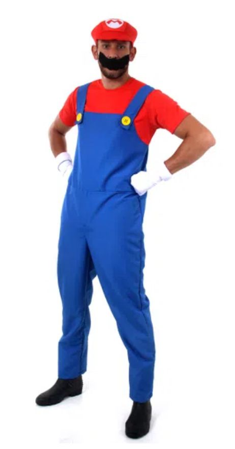 Cappello Vestito Mario Bros Fai Da Te Vestito Carnevale Luigi Bros