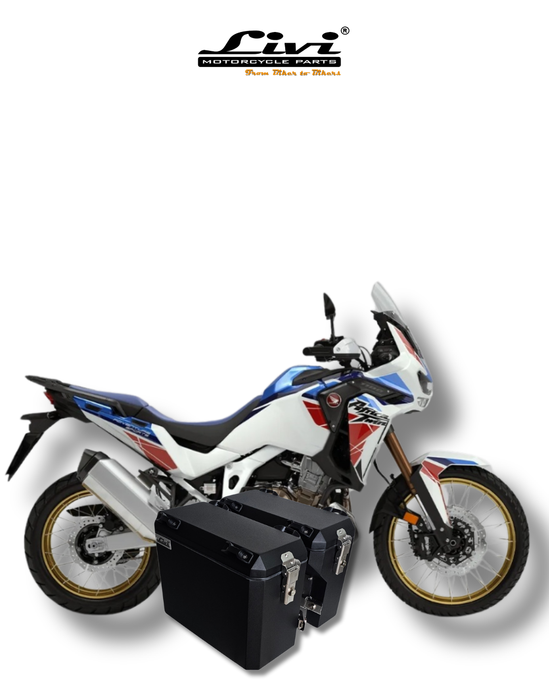 BAÚS LATERAIS LIVI HONDA ÁFRICA TWIN 1100 - Livi Motoparts