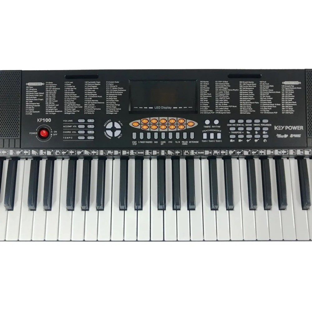 Teclado Musical Estudante KeyPower Kp100 61 Teclas Loja De