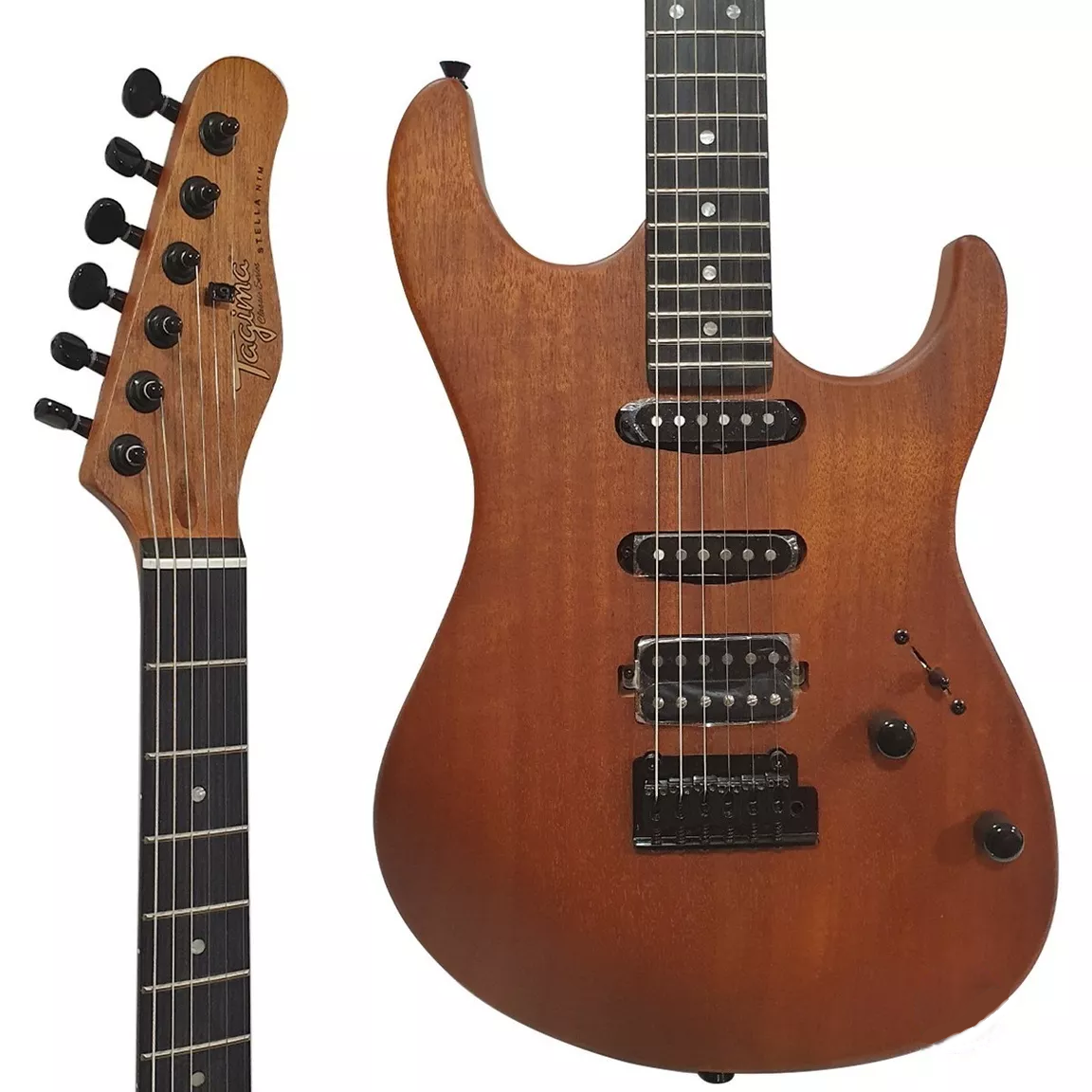 Guitarra Tagima Strato Modern 2S1H Stella Mahogany escala escura ...