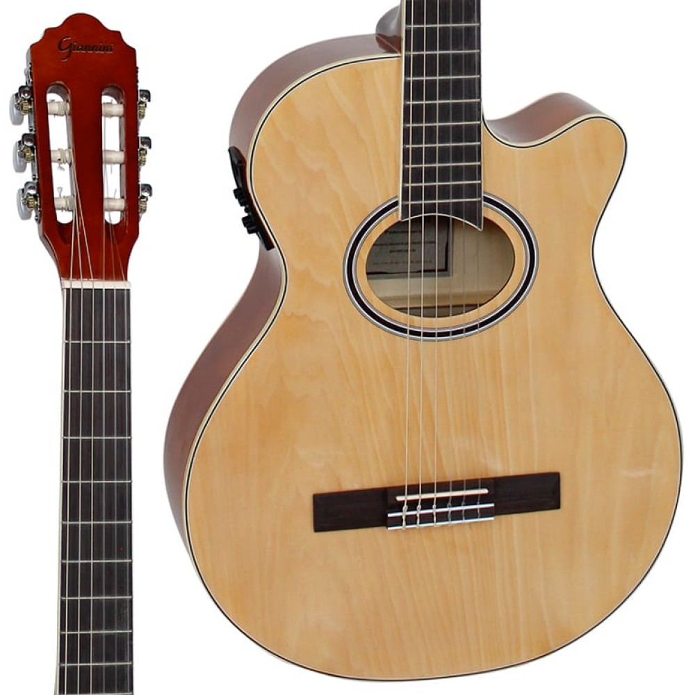 Violão Giannini GNF-1D NG Natural nylon elétrica c/ afinador - Loja de ...
