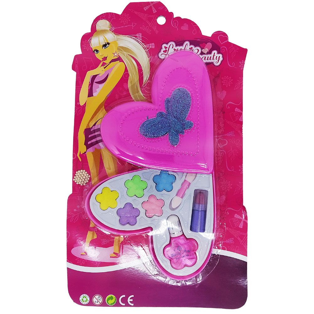 Brinquedo Infantil Little Beauty Kit Maquiagem para Bonecas Coração  P&D-90999M - Maquiagem Virtual