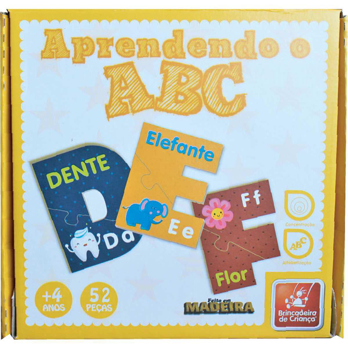 Quebra Cabeça Aprendendo o ABC - Ludopia